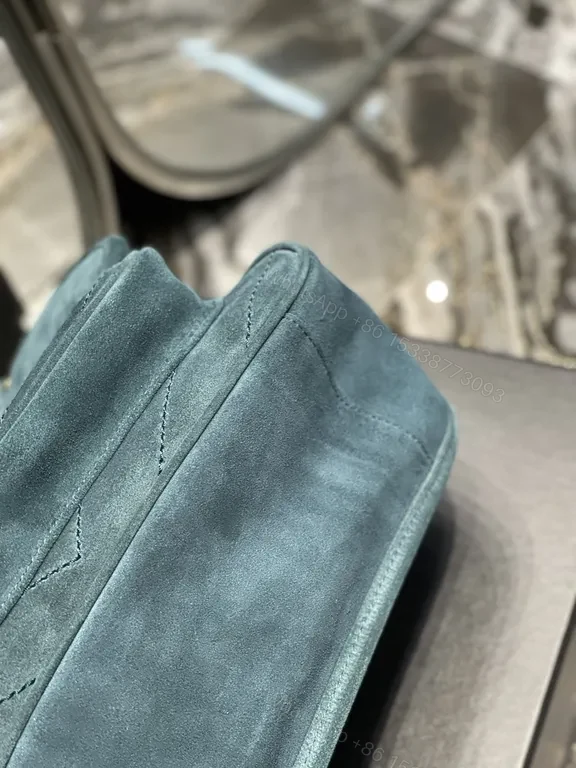 View 7 of Teal Quilted Crossbody: Luxe Calfskin, YSL Hardware Bag