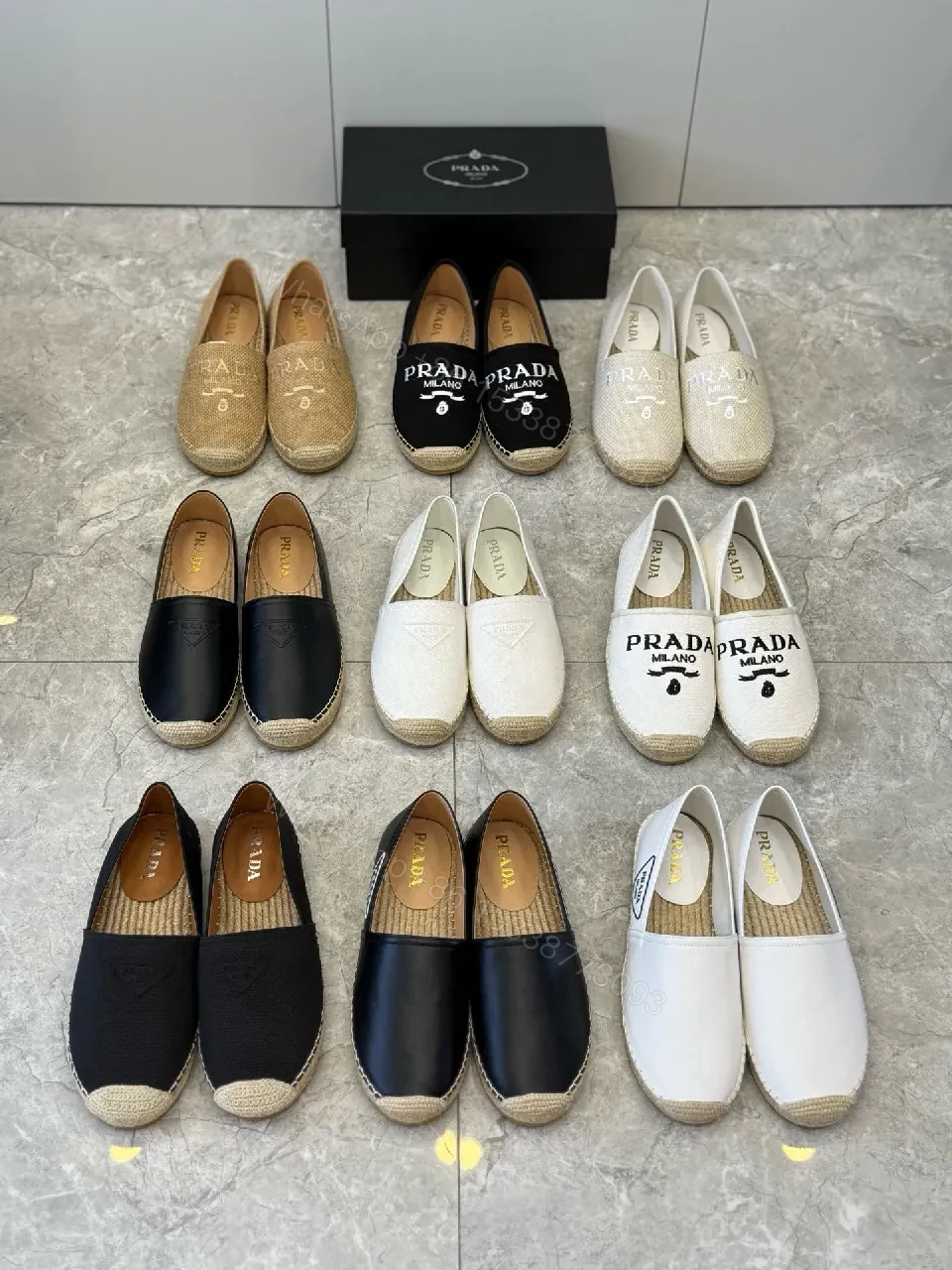View 6 of Casual Luxe Espadrille Slip-Ons with Logo Branding