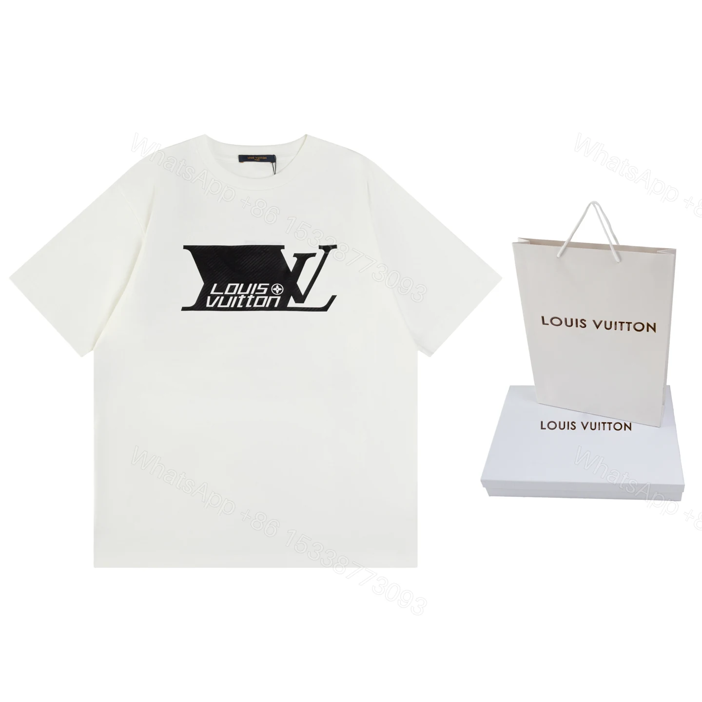 LV 高仿男款經典Logo印花短袖T恤 時尚百搭款 — view 1