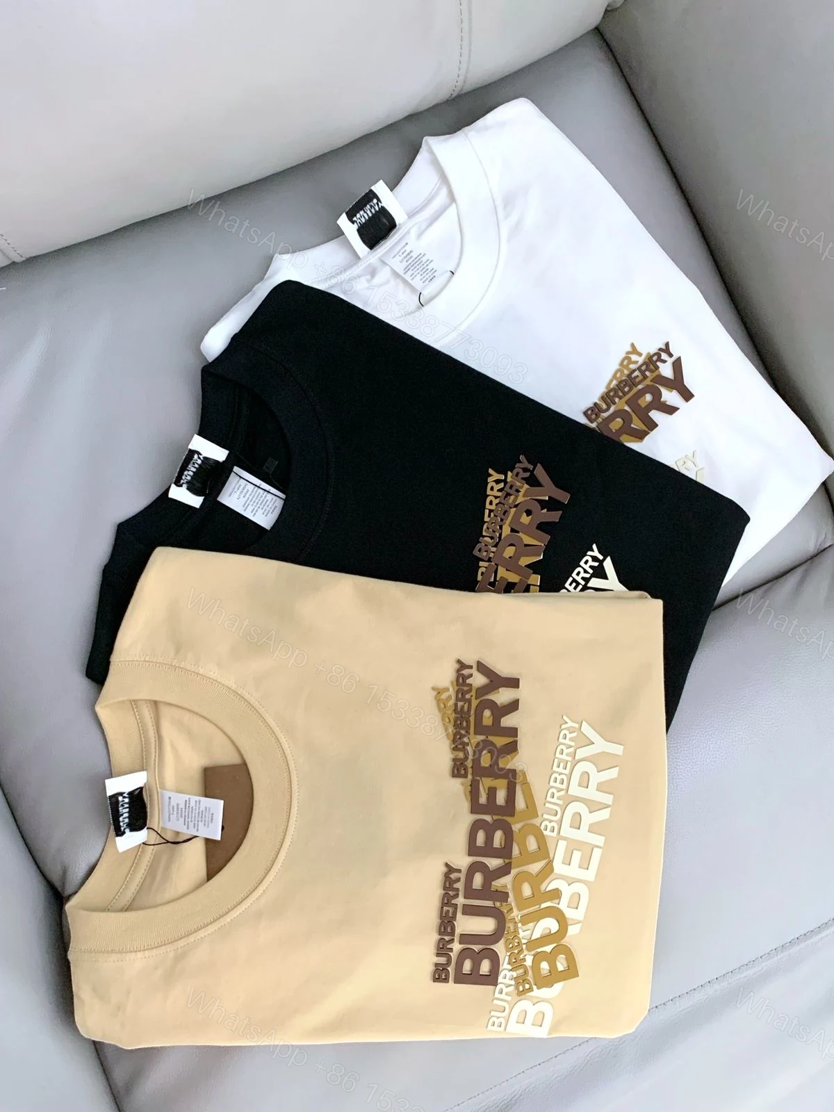 View 13 of FIRST COPY BURBERRY DESIGNER ROUND NECKS SUMMER T-SHIRT