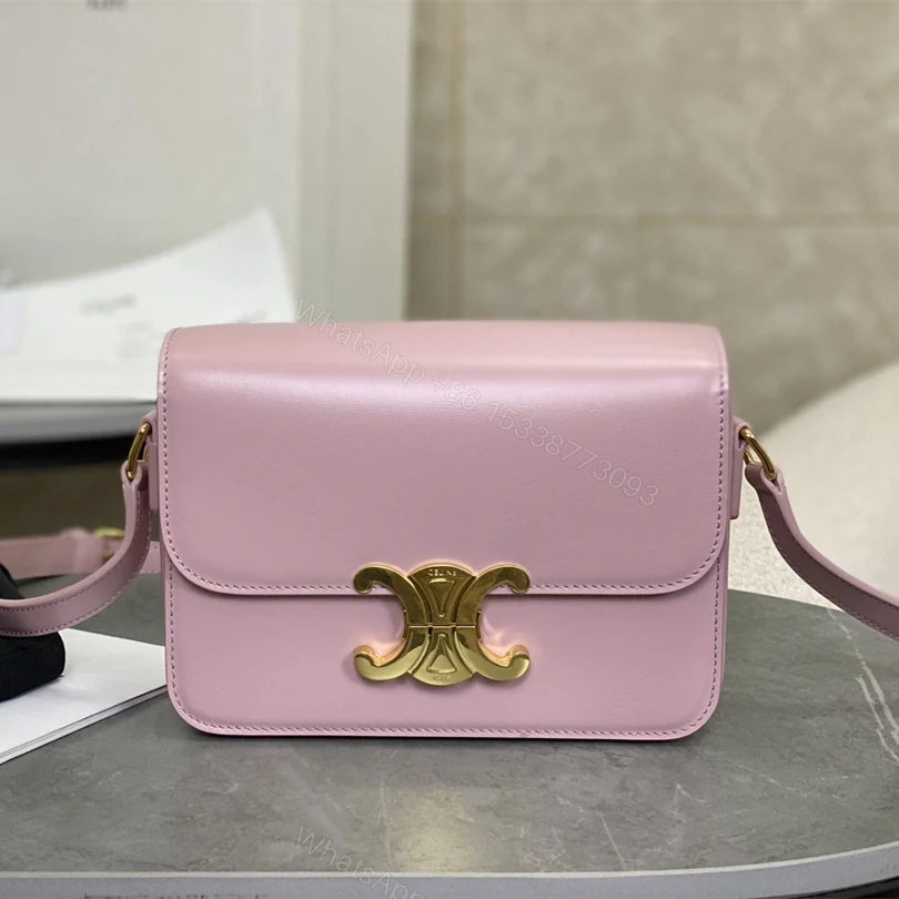 高仿Celine*Triomphe系列手袋188423櫻花粉免檢版 — view 1