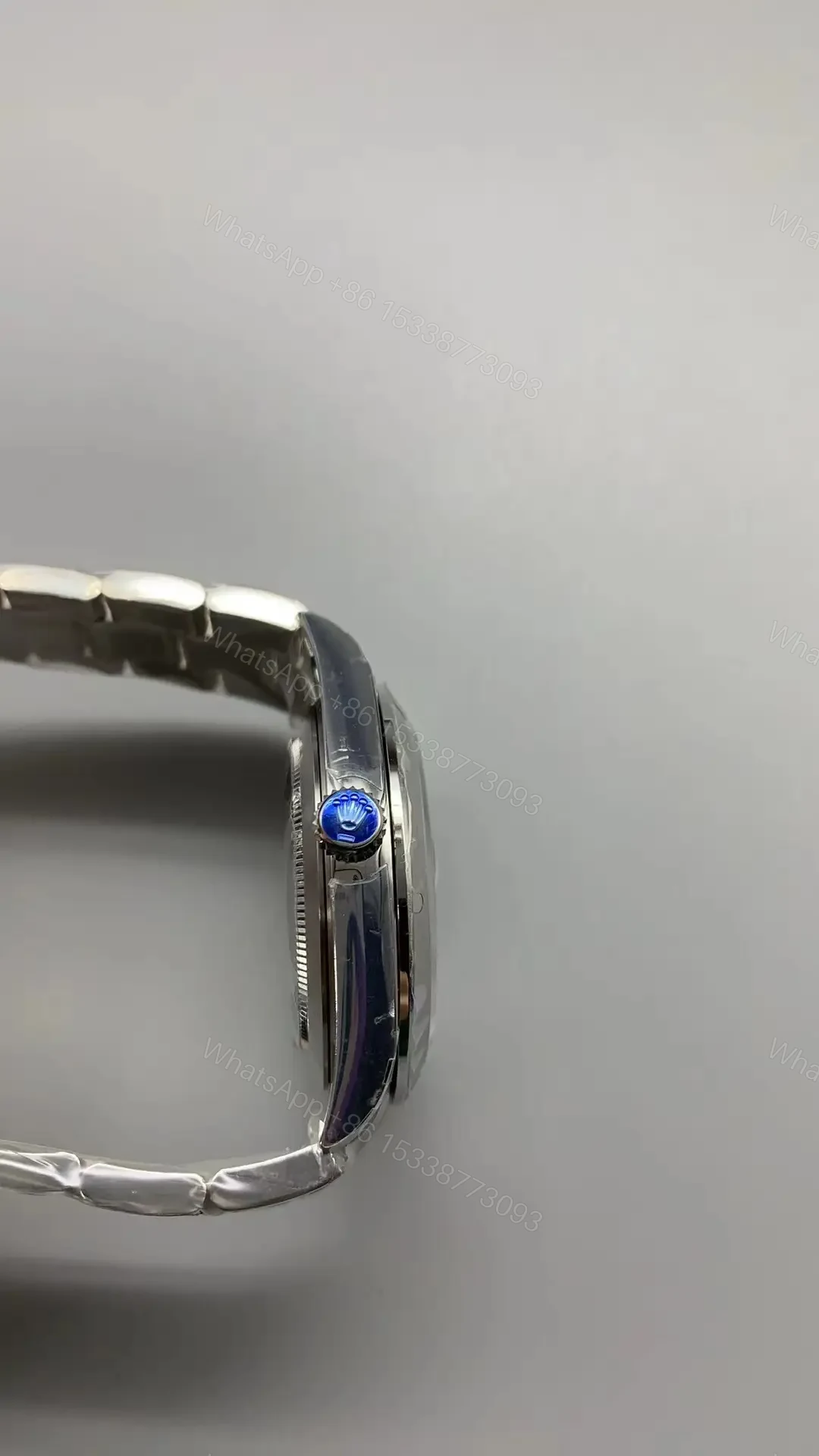 View 5 of Rolex Datejust 41 Stainless Steel Smooth Oyster Blue Dial 126300-0001