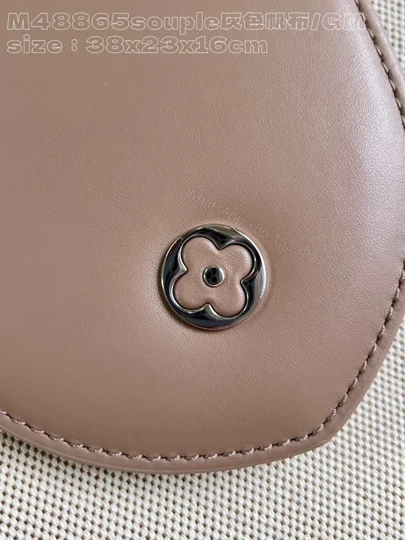 View 6 of Structured Tote: Subtle Luxury Canvas, LV Hardware, Everyday Elegance