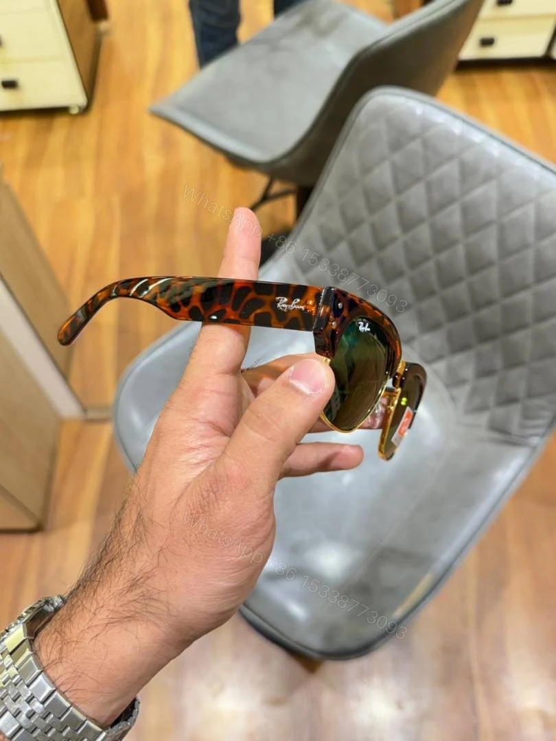 View 2 of First Copy Ray Ban RB316 Mega Clubmaster Tiger Green Sunglasses Online India