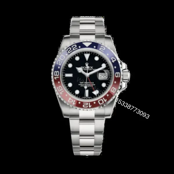Rolex GMT-Master II 116719BLRO Super Clone : White Gold Pepsi 40mm Blue Dial — view 1