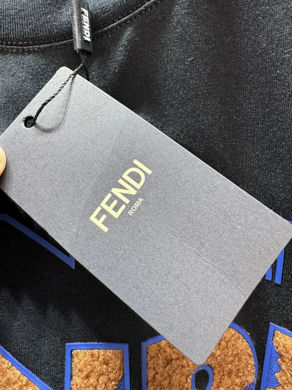 View 6 of Black Texture Logo Tee – Elevated Casual Essential Tee