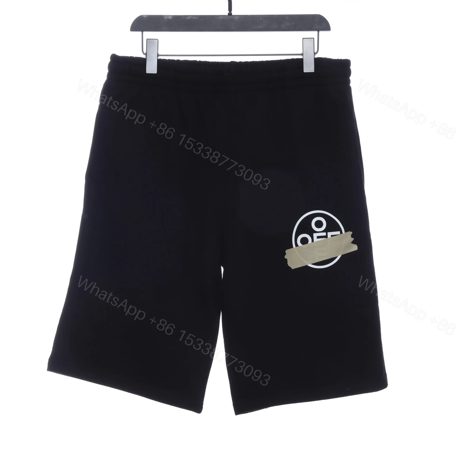 View 4 of Off-White Rubber Strip Printed Shorts