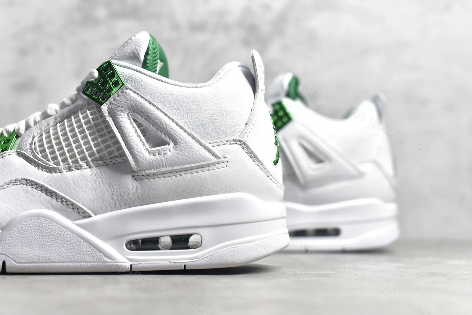 View 5 of Air Jordan 4 Green Metallic Reps