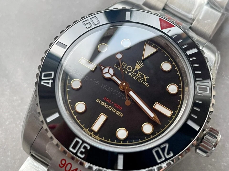 View 3 of GMF FACTORY 1:1 Rolex Submariner “Tempus Machine Red Depth 216A” 904L SS Black Dial A3130