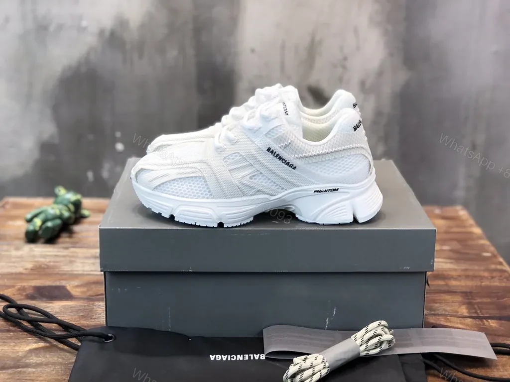 View 4 of Balanced Phantom White Sneakers: Luxury All-Day Comfort