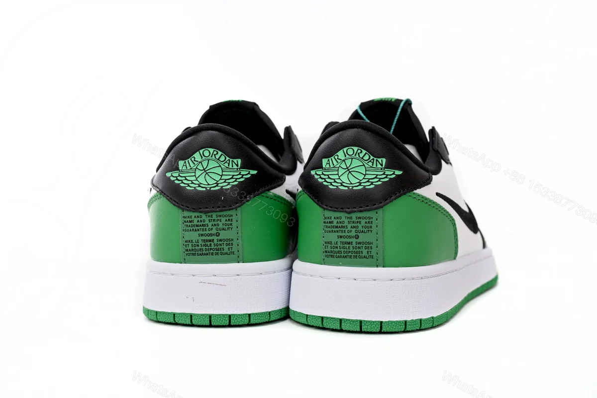 View 3 of Air Jordan 1 Low Black Green AV3918-228