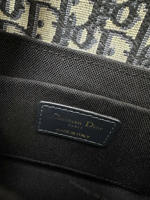 View 2 of Goldâ€‘tone Beltbag in Diorâ€‘style Monogram Leather Trim