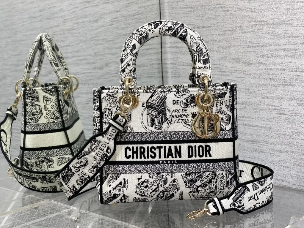View 6 of Monochrome Dior-Print Satchel: Sharp Everyday Luxury Bag