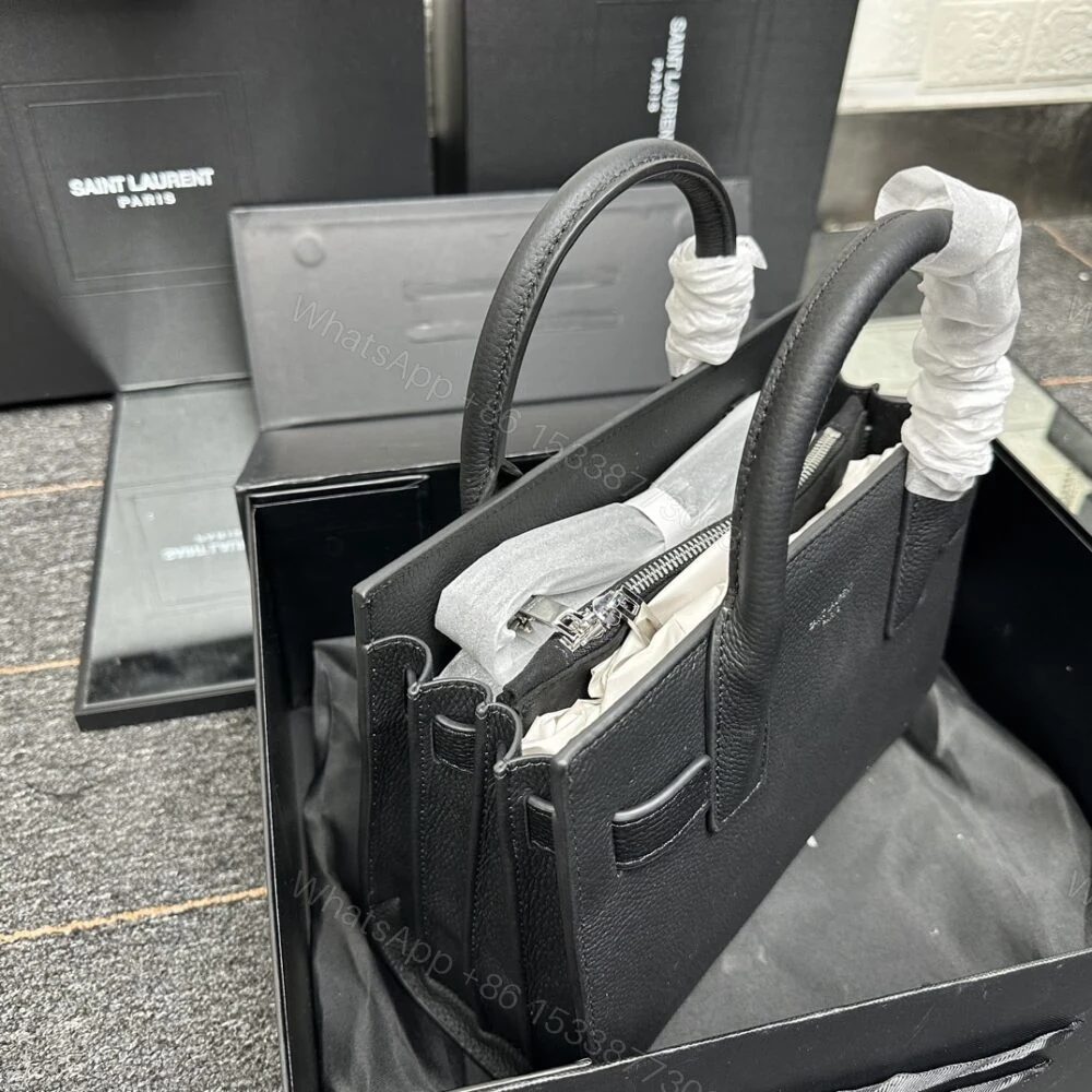 View 5 of Saint Laurent Sac De Jour Baby In Grained Black 26Cm