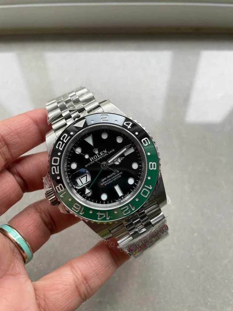View 2 of Clean Rolex GMT-Master II 126720VTNR SPRITE 904L SS Black Dial VR3186