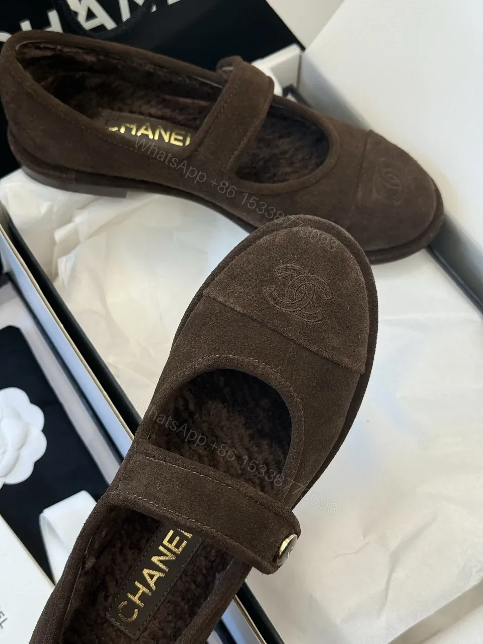 View 6 of Brown Suede Mary Janes - Cozy Luxury, Low-Profile Comfort