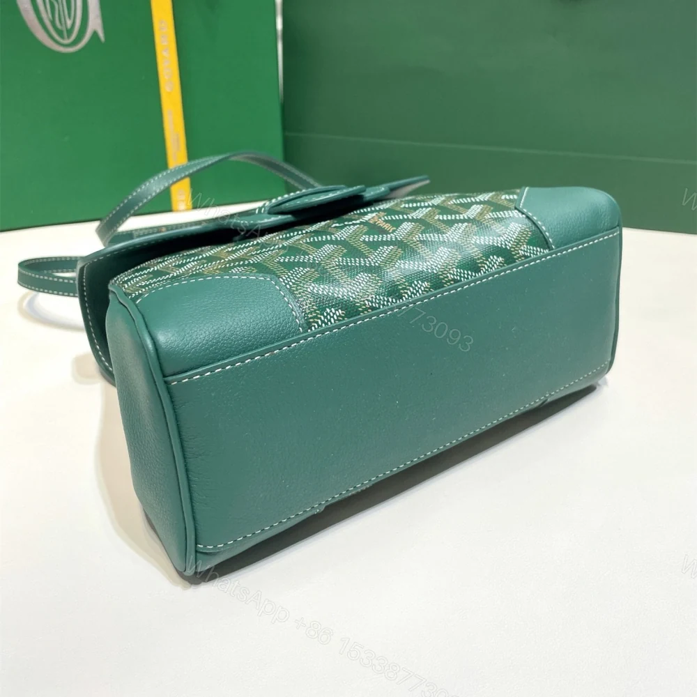 View 5 of 高仿Goyard*SAIGONR櫸木手柄單肩包綠色免檢版