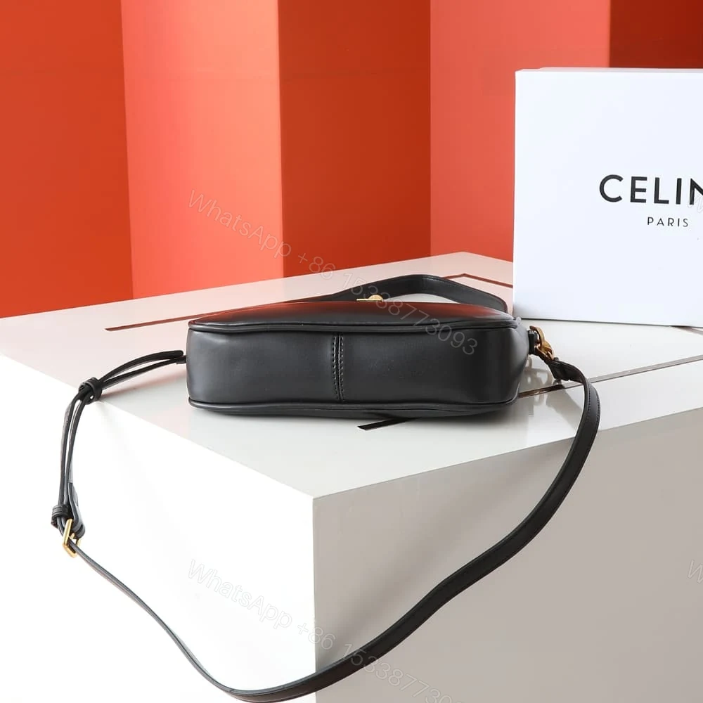 View 5 of CELINE SMALL CAMILLE 16 SOFT BAG BLACK 24CM 120693FX9 38NO