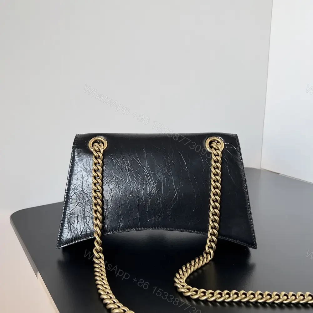 View 2 of 高仿BalenciagaCrush系列單肩包黑金XS