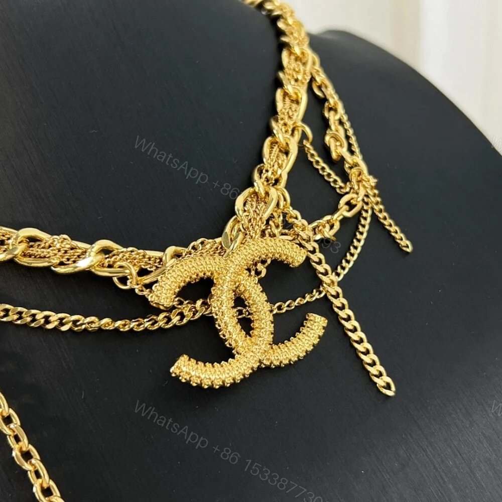 View 4 of Chanel CC Necklace Gold