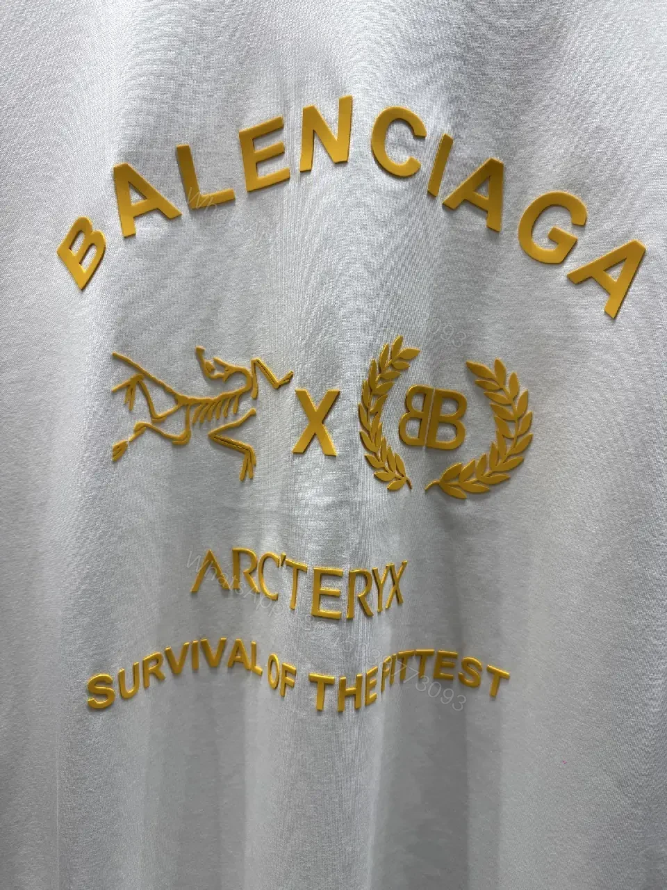 View 2 of Graphic-Statement Tee with Luxe Gold Print, Unisex Short Sleeve