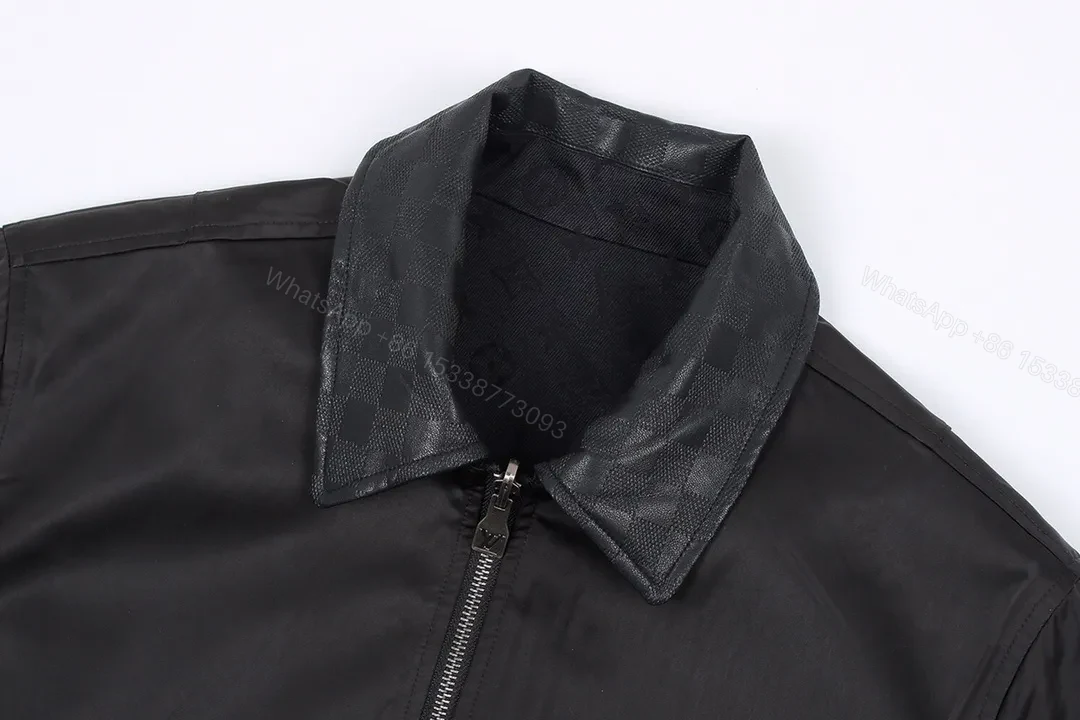 View 10 of Satin-Trim Coach Jacket with Monogram Detail