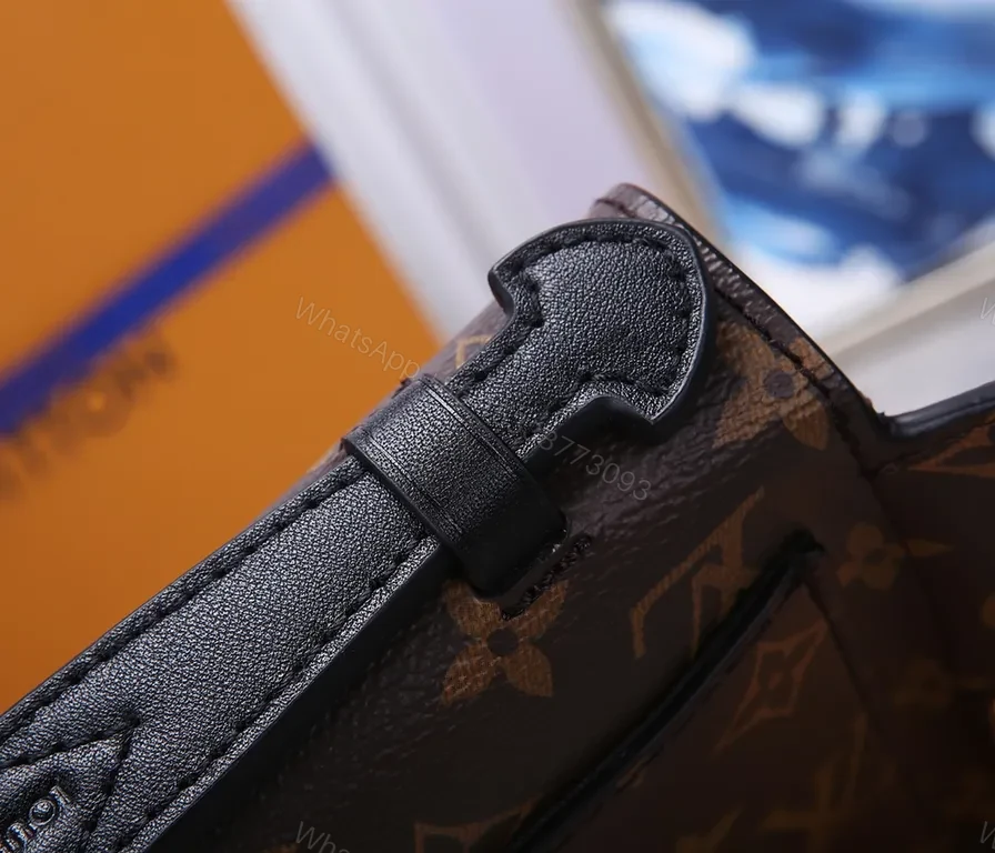 View 8 of Monogram Crossbody: Velvet-Black Canvas, Push-Lock, Unisex Style