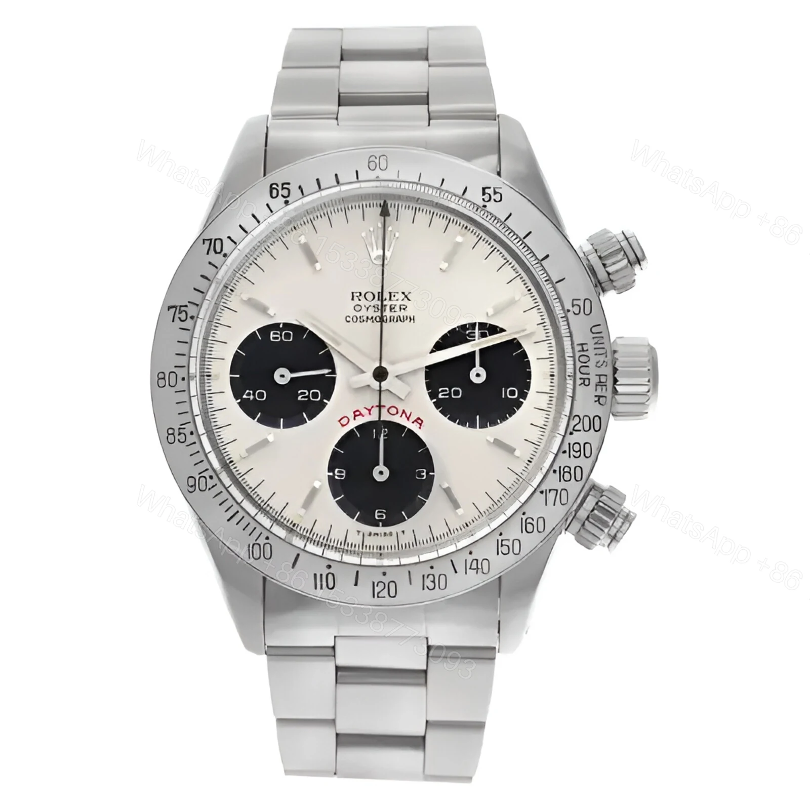 Rolex Vintage Daytona 6263 Silver Big Red Dial Replica — view 1