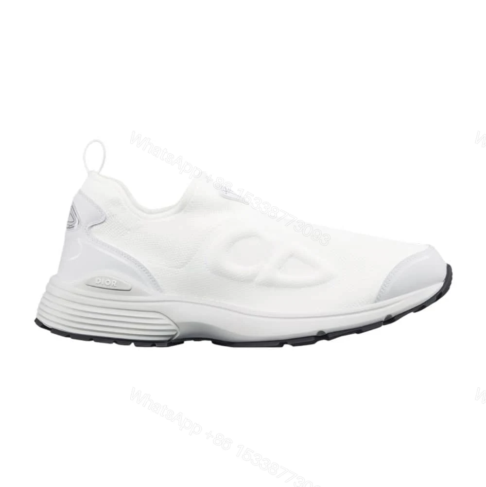 DIOR B30 COUNTDOWN SNEAKERS WHITE TECHNICAL MESH AND BLACK TECHNICAL FABRIC – CD229 — view 1