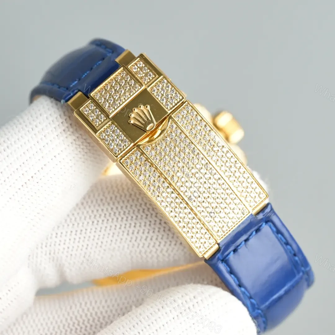 View 7 of Rolex Submariner Water Ghost Gold Diamond Collection Crocodile Leather Watch RLX-SUB-WG-GOLD-DIA-LEATHER