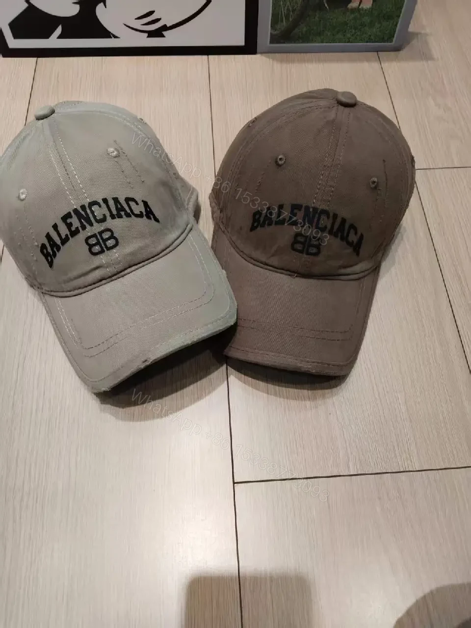 View 4 of Six-Panel Cap with Embroidered BALENCIAGA BB Logo