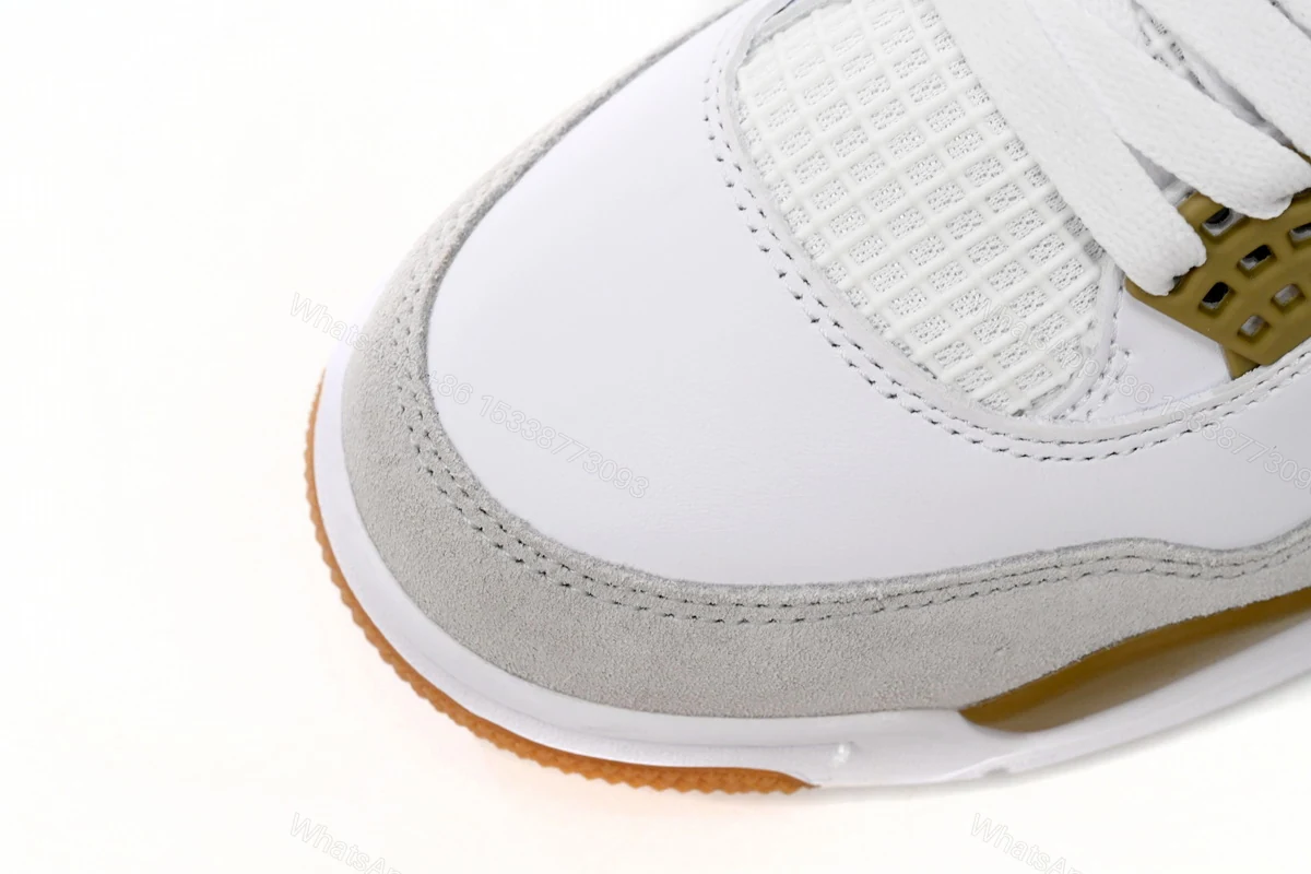 View 6 of Nike SB x Air Jordan 4 White Brown DR5415-120 (Top Quality)