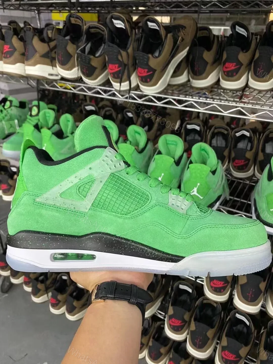 View 2 of AIR JORDAN 4 Wahlburger Reps