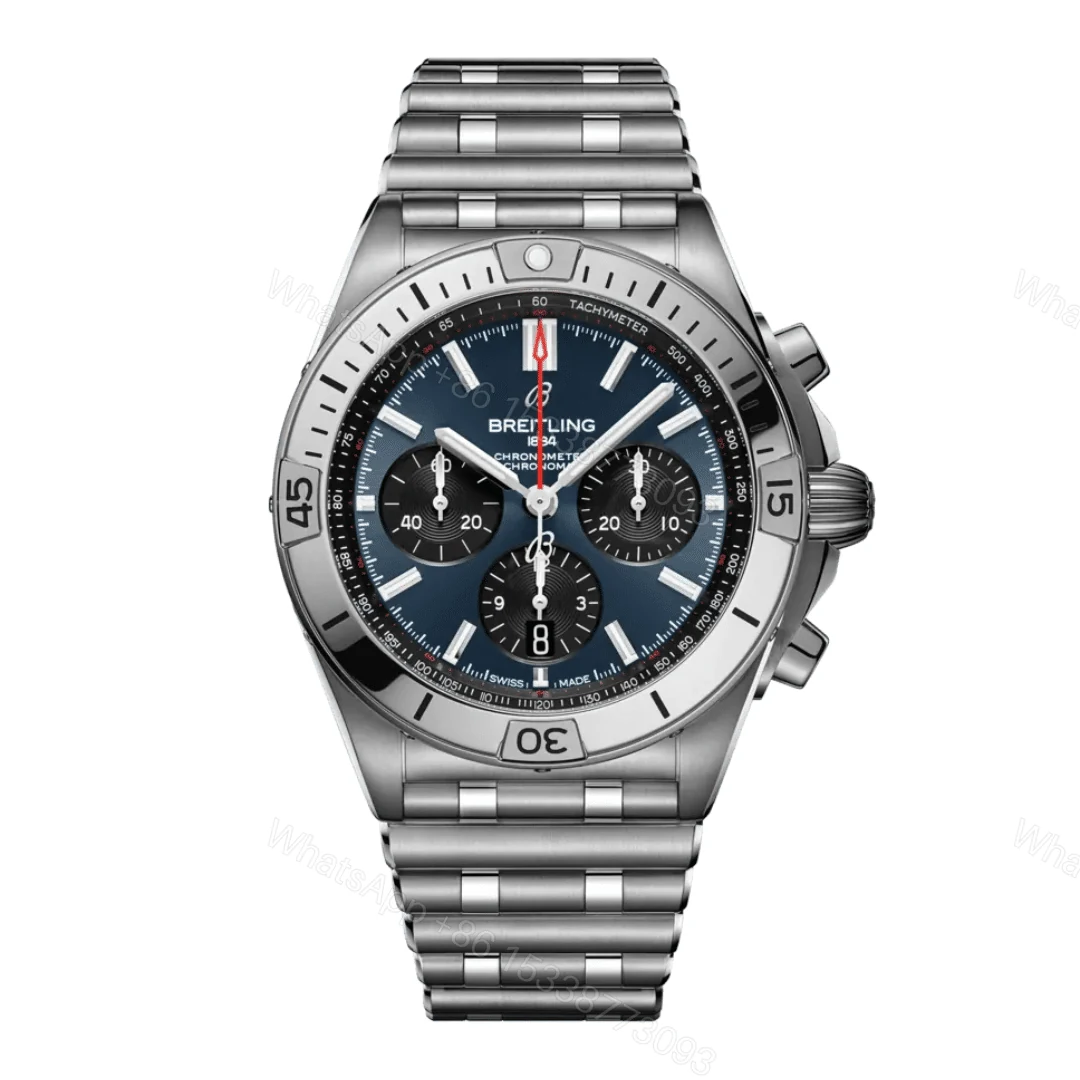 Breitling Chronomat Blue Dial Replica — view 1