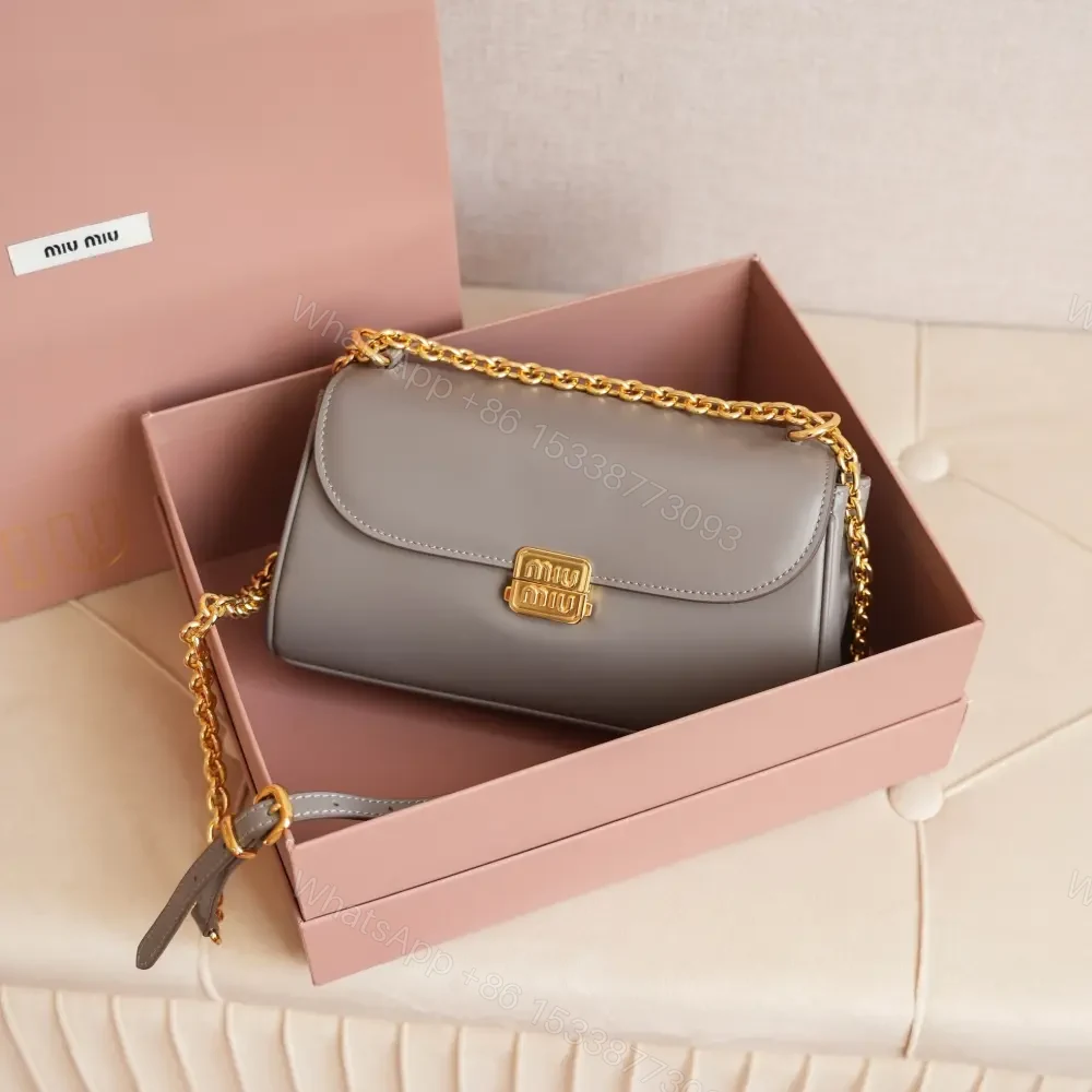 View 6 of 高仿miumiu*5BD266鏈條法棍包灰色免檢版