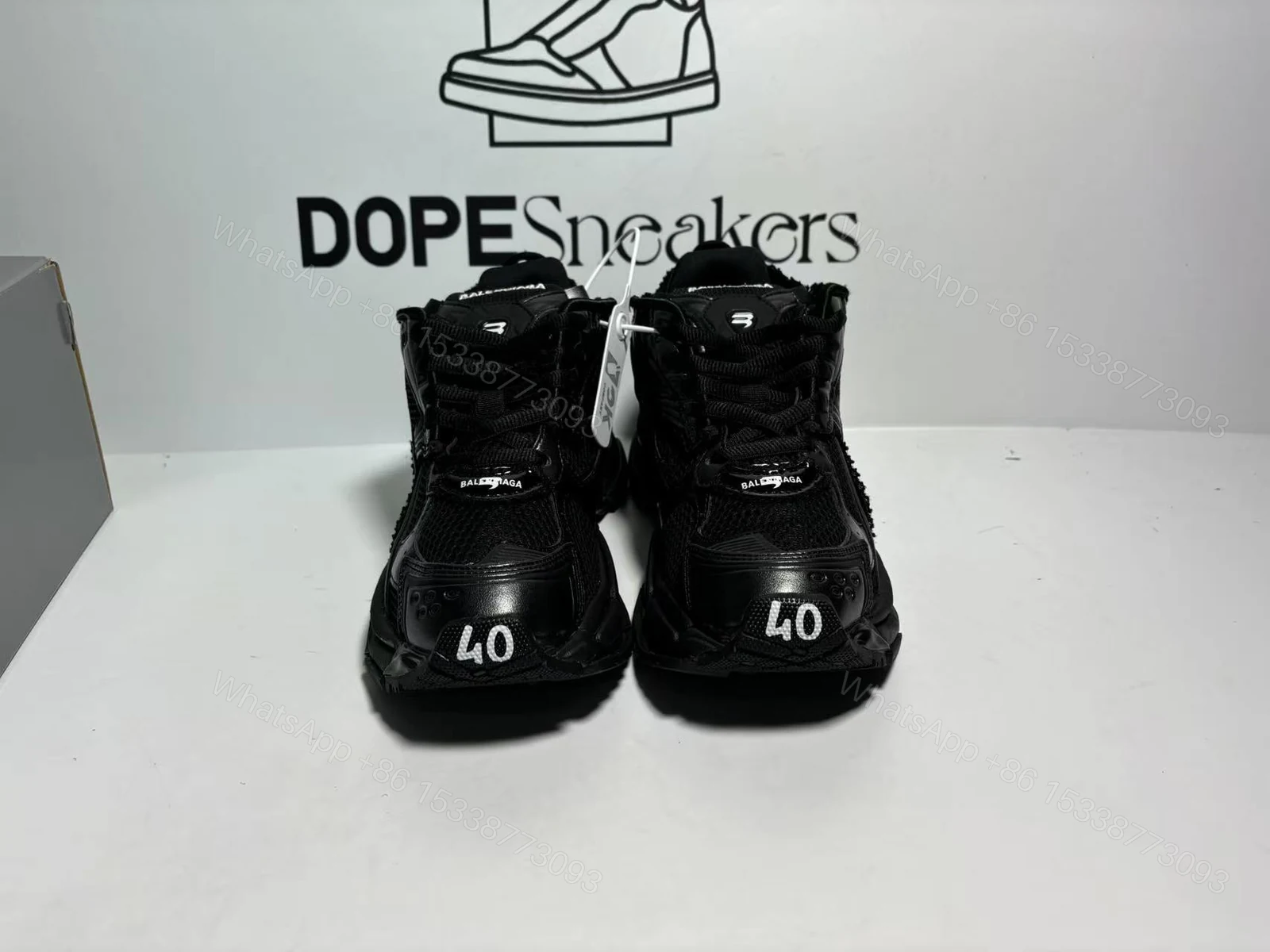 View 5 of Balenciaga RUNNER LED SNEAKER IN BLACK