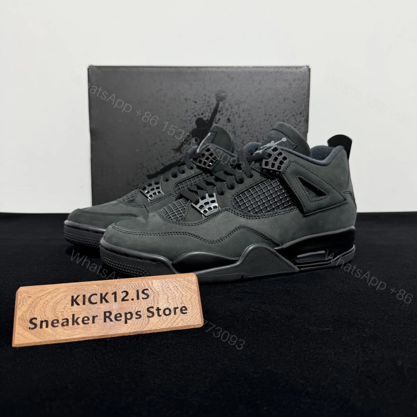 Air Jordan 4 Retro Black Cats 2025 Reps — view 1