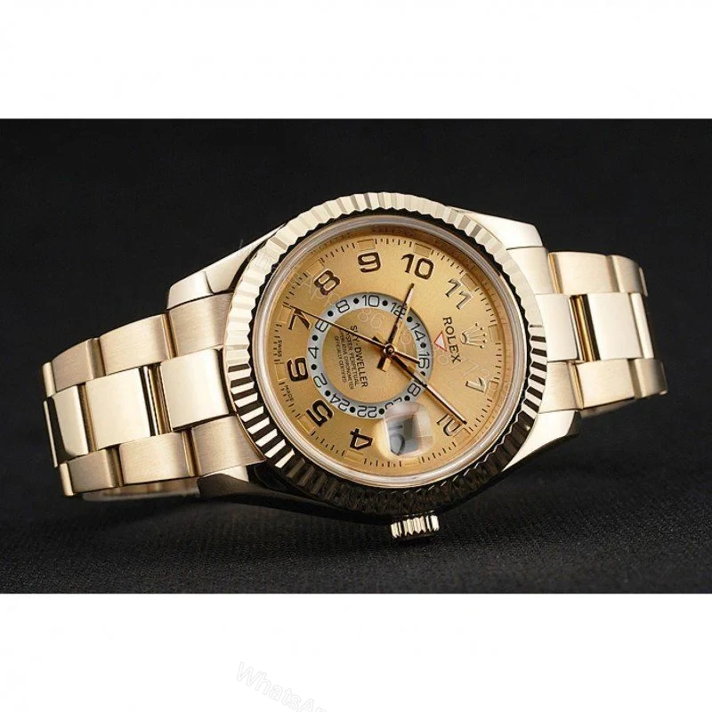 View 4 of Replica Rolex Sky-Dweller Gold Dial 80243