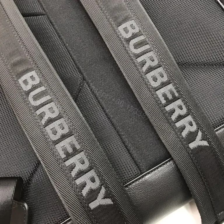 View 4 of Black Nylon Burberry Backpack â€” Minimalist, All-Day Comfort