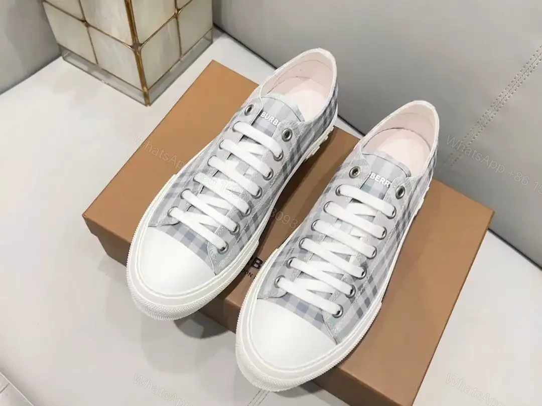 View 5 of BURBERRY CHECK COTTON SNEAKERS – BBR127