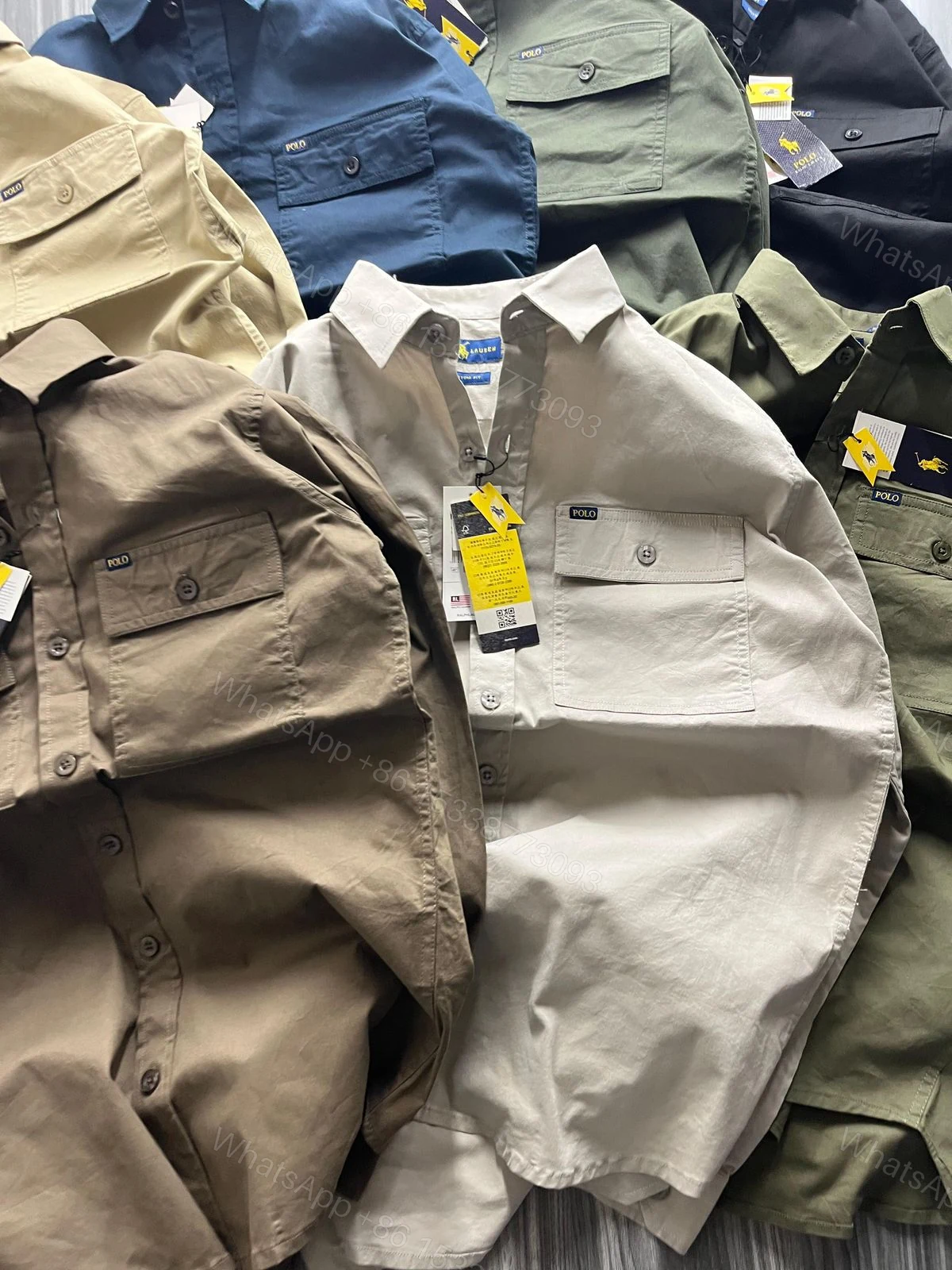View 7 of FIRST COPY RALPH LAUREN DOUBLE POCKET CARGO SHIRT