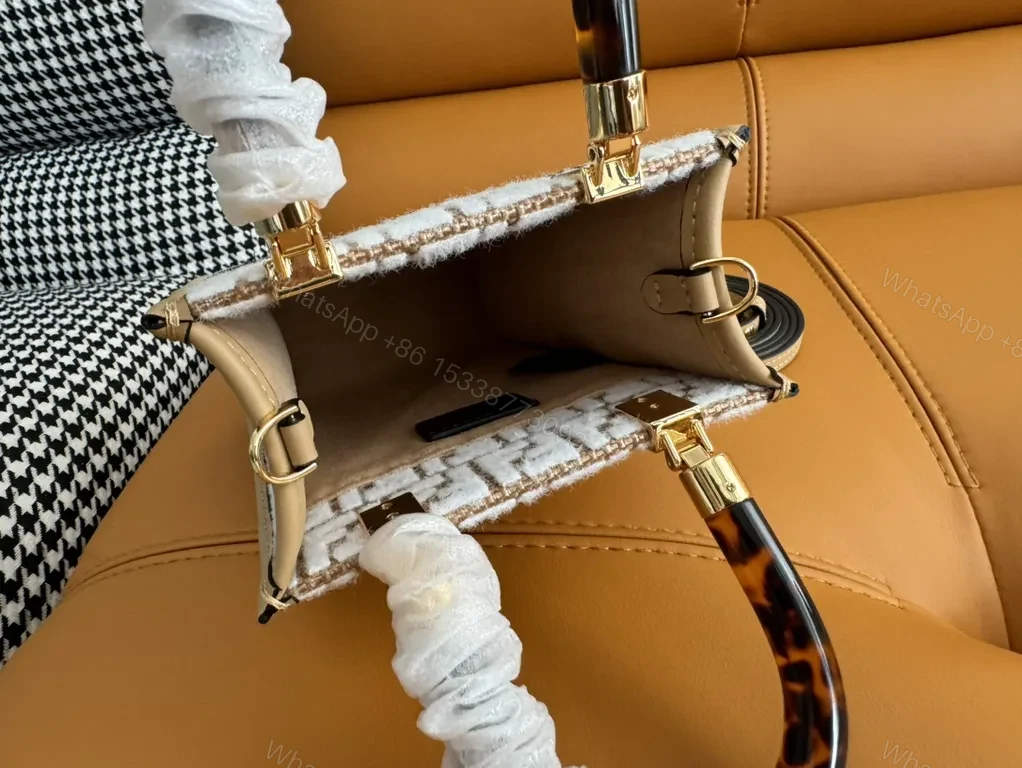View 5 of Compact Luxury Bag: FF Pattern, Structured, All-Day Versatility