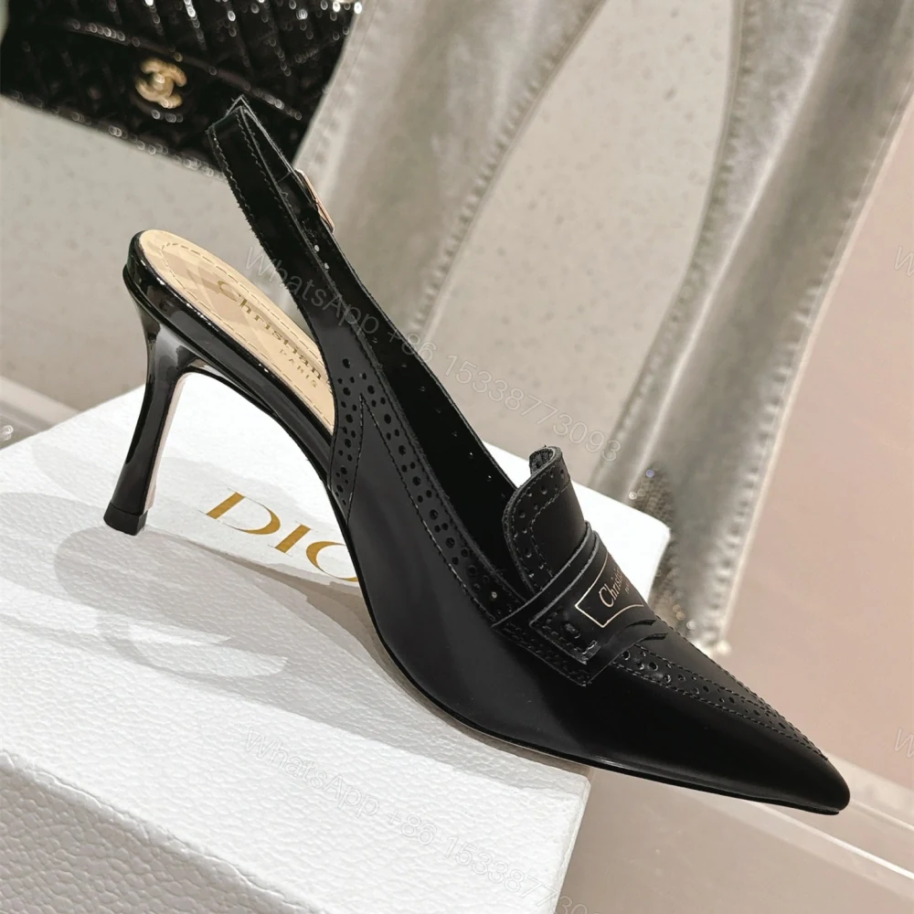 View 2 of 高仿Dior*Boy系列KCV180走秀款尖頭高踭單鞋8CM黑色免檢版
