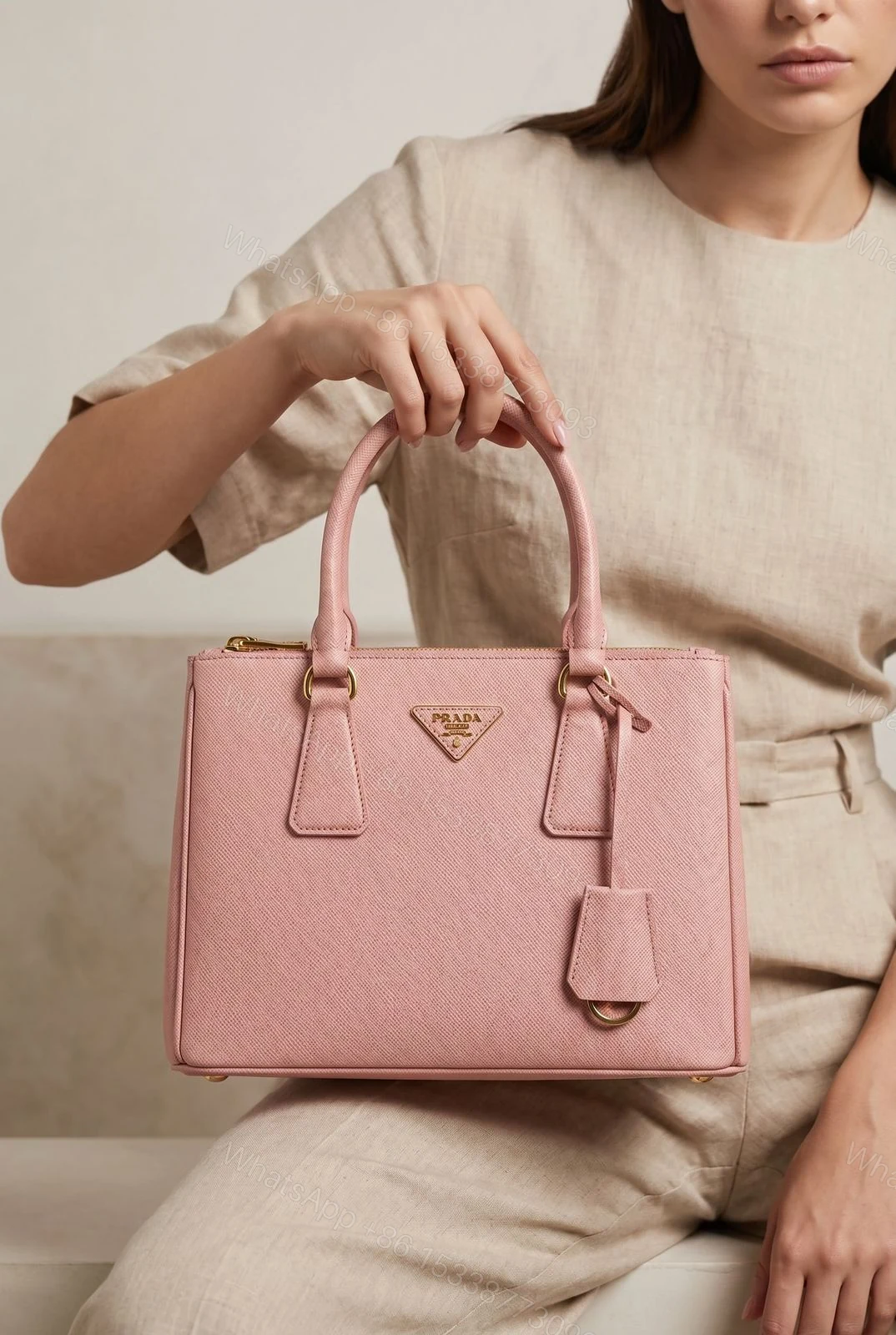 View 3 of Prada Galleria Saffiano Leather Bag First Copy | AAA+ Replica