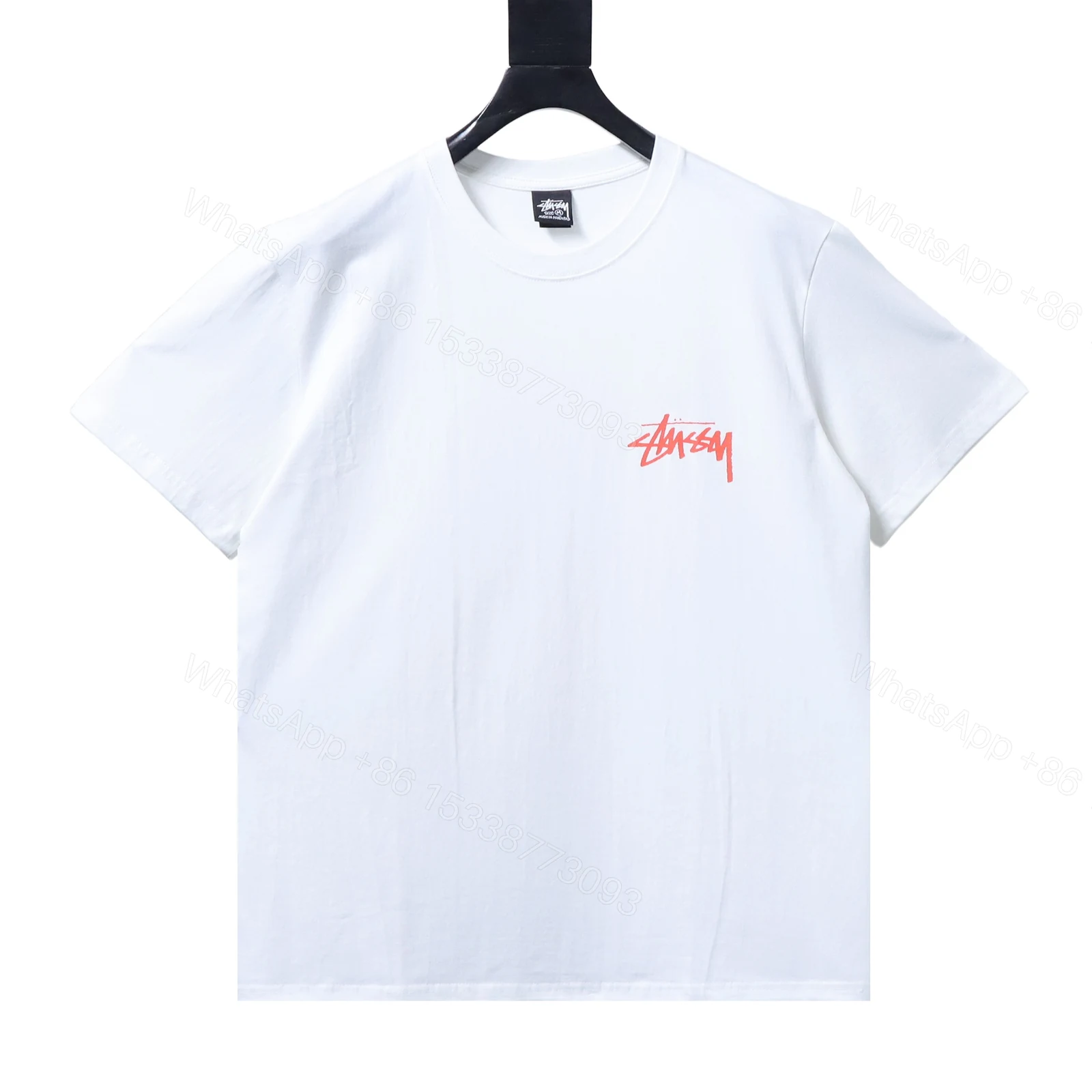 Stussy Monroe Print Short Sleeve Shirt white — view 2