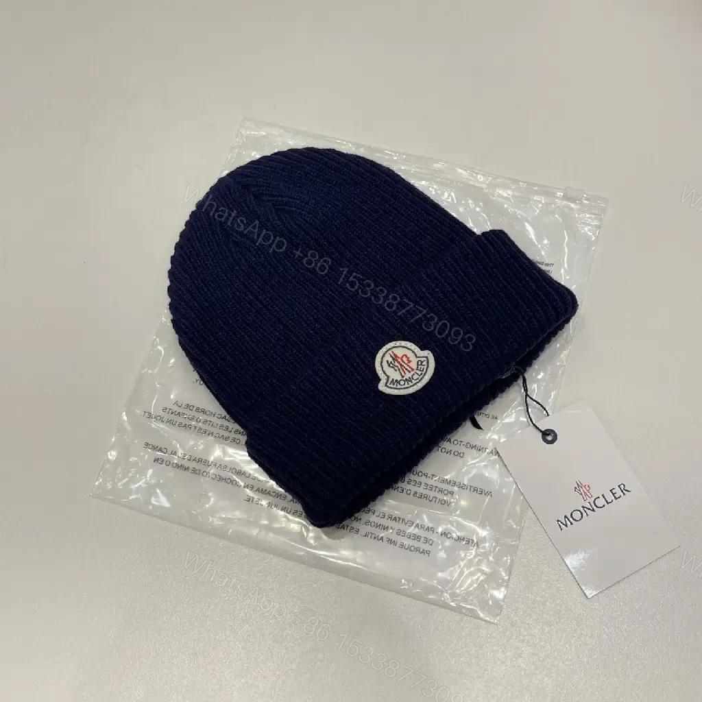 View 10 of Textured Knit Beanie with Leather Tag – Cozy Everyday Luxury