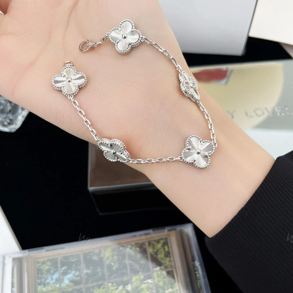 View 5 of 高仿首飾VanCleef&Arpels*RP9XE00銀鐳射五花手鏈