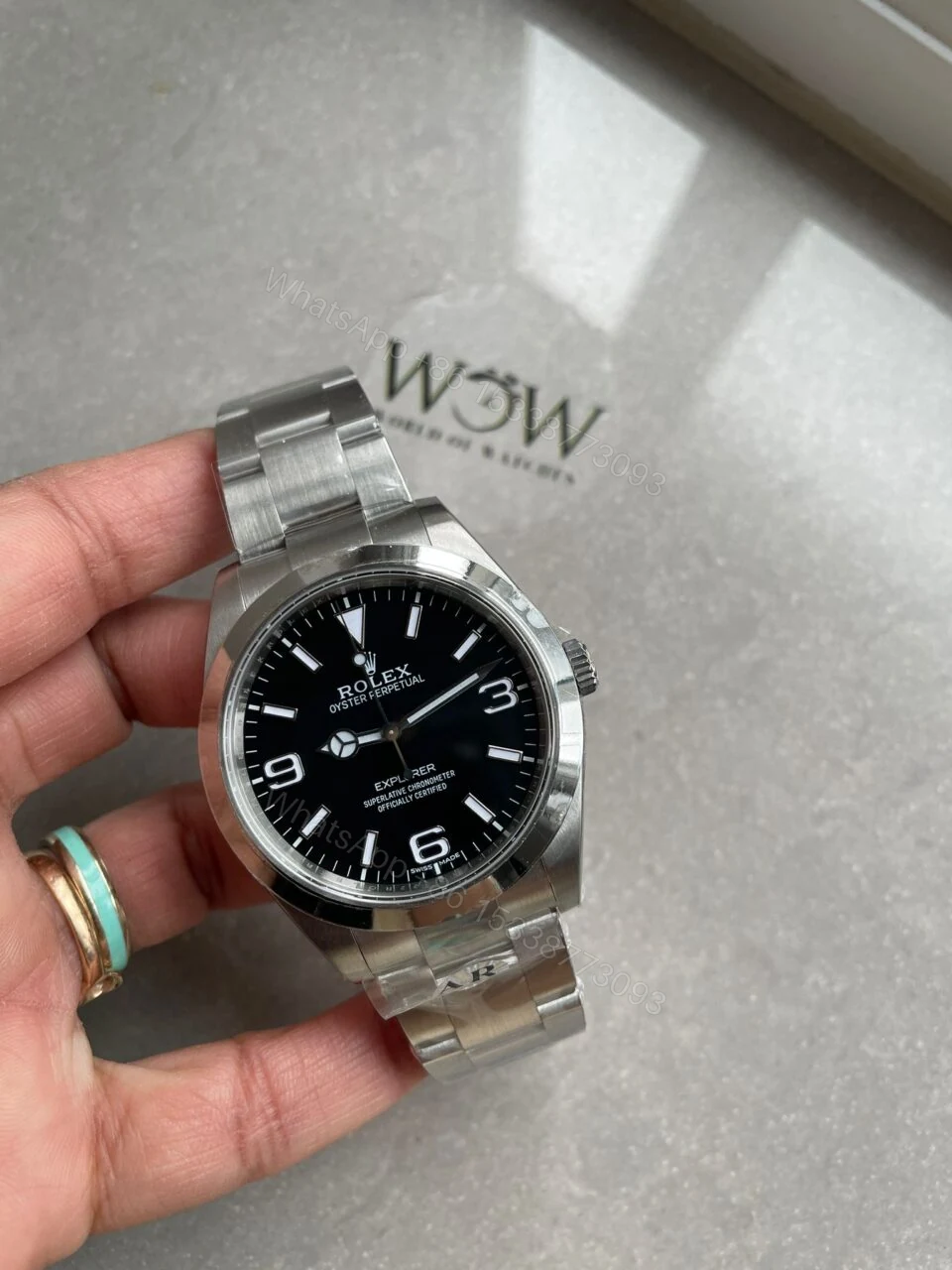 ARF Factory 1:1 Rolex EXPLORER I 214270 39mm black dial ss strap — view 1