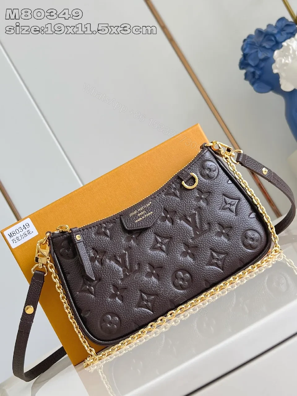 Lux Embossed Monogram Crossbody: Everyday Opulence Bag — view 1