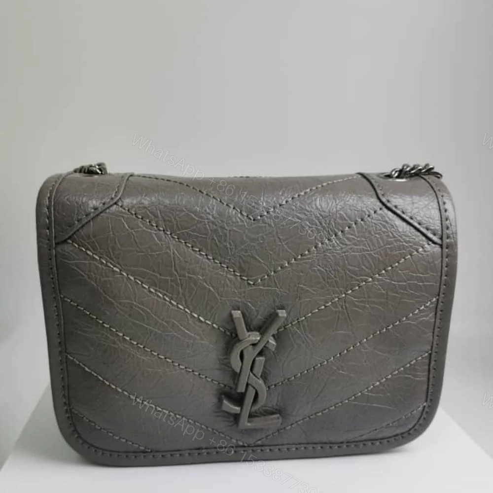 View 2 of Saint Laurent Niki Vintage Chain Wallet Beige 19Cm